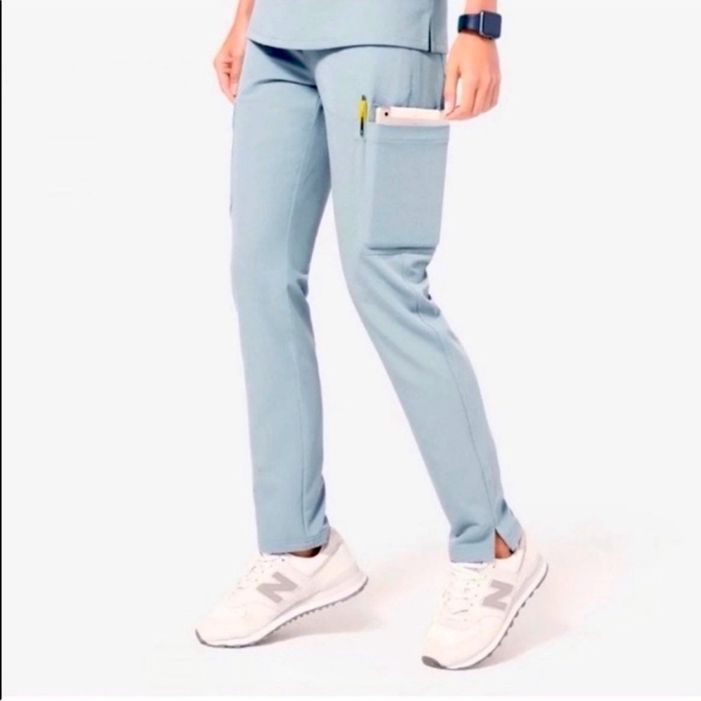 NWOT Rare Limited Edition High Waist Figs Dusty Blue Jade Scrub Pants Size: XXL